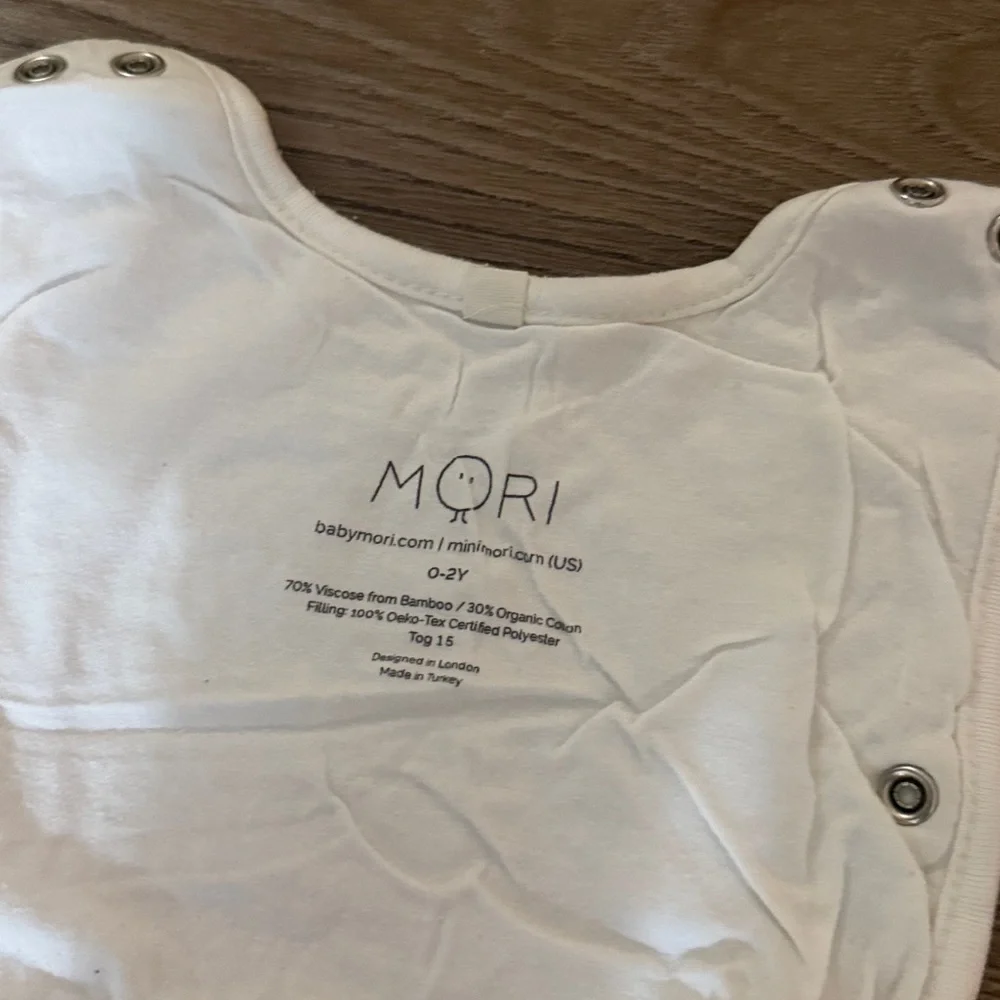 Mori Clever Year Round Sleep Sack 1.5 TOG pink stripes - 2m-2T